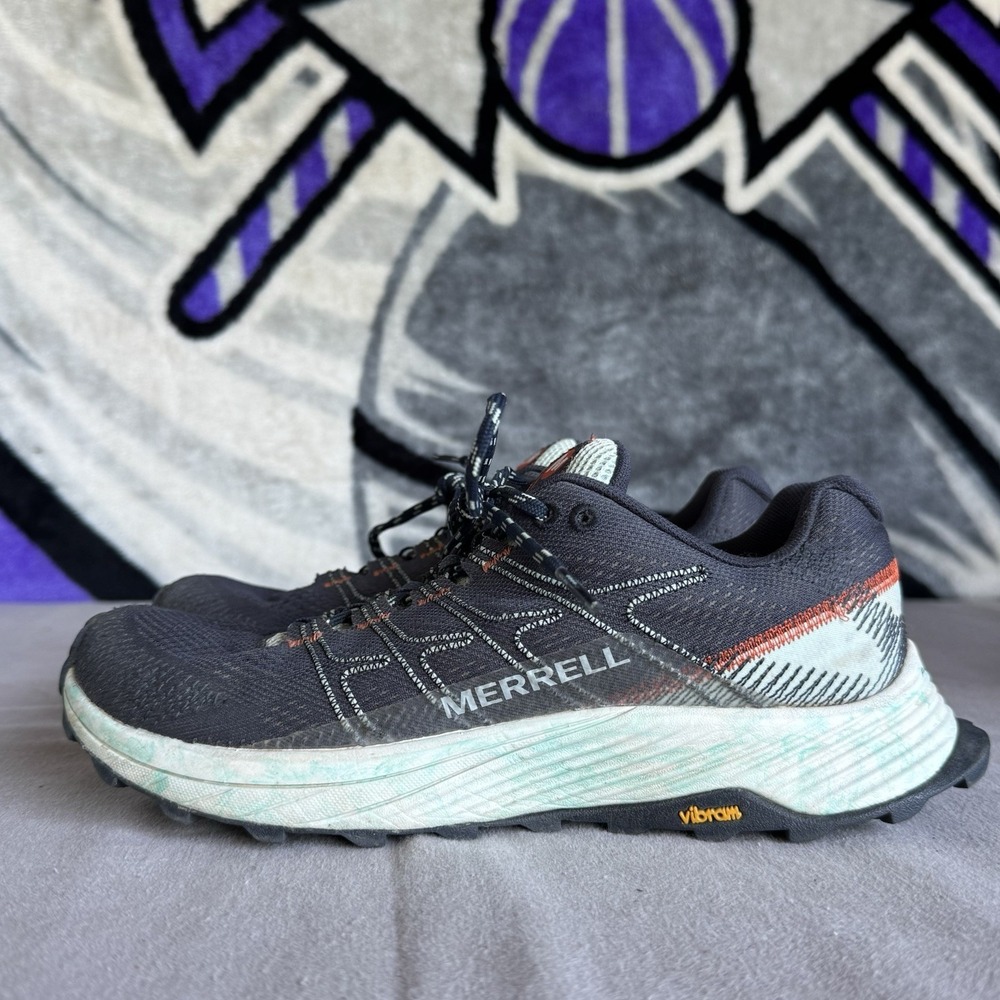 Size 8 - Merrell MOAB Flight Womens Vibram Mesh Hiking‎ Shoe J066816 Navy Blue